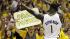 Indiana Pacers Lance Stephenson (1) celebrates after hitting a basket and being fouled during the second half of Game 6