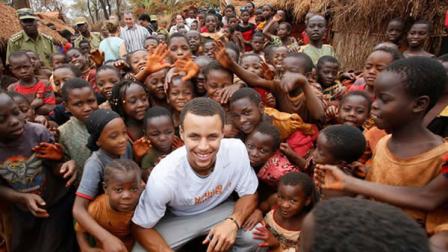 Steph Curry visits Tanzania