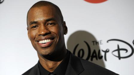 NBA basketball player Jason Collins poses at the 9th Annual Gay, Lesbian and Straight Education Network Respect Awards at The Beverly Hills Hotel on Friday, Oct. 18, 2013 in Beverly Hills, Calif. (Photo by Chris Pizzello/Invision/AP)