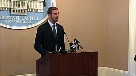 San Francisco 49er quarterback Alex Smith went to the state capitol