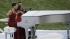 Alicia Keys sings the national anthem before the...