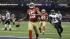 San Francisco 49ers wide receiver Michael Crabtree (15) reacts after scoring a 31-yard touchdown during the second half of the NFL Super Bowl XLVII football game against the Baltimore Ravens, Sunday, Feb. 3, 2013, in New Orleans. (AP Photo/Matt Slocum)