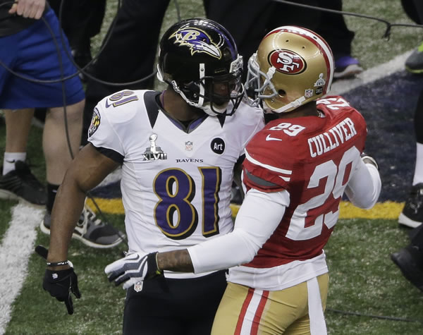 Baltimore Ravens wide receiver Anquan Boldin...