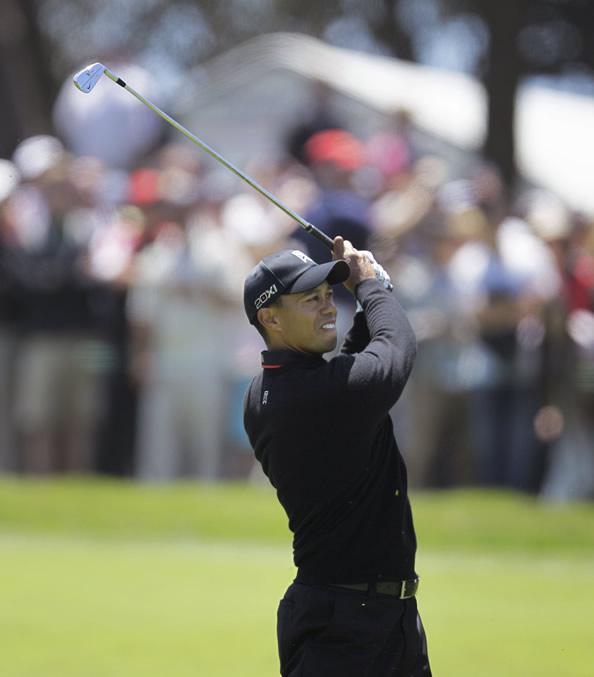 Tiger Woods during the second round of the U.S....