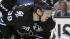 Los Angeles Kings goalie Jonathan Quick (32) blocks a goal attempt by San Jose Sharks center Logan Couture