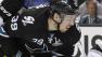 Los Angeles Kings goalie Jonathan Quick (32) blocks a goal attempt by San Jose Sharks center Logan Couture