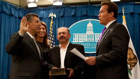 Governor Schwarzenegger Swears in Abel Maldonado as Lieutenant Governor.