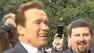 Gov. Arnold Schwarzenegger and a group of Hasidic rabbis danced the hora.
