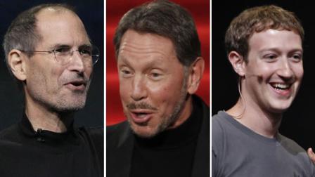 Steve Jobs, Larry Ellison and Mark Zuckerberg are among the countrys wealthiest Americans.
