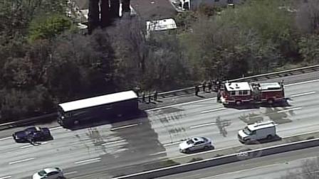 Bus containing Santa Rita inmates catches fire