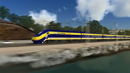 California bullet train artists rendering