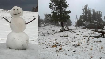 First snow at Heavenly