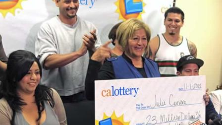 Lotto winner Julie Cervera