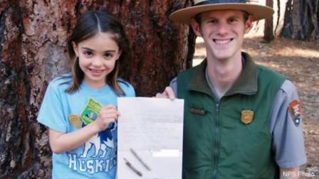 Evie, the Yosemite junior park ranger who sent an apology letter when she inadvertently took home two sticks, got the chance to return the sticks to the park over the weekend.