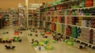 Sodas fell off grocery store shelves during a 5.7 quake in Greenville