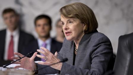 Senate Intelligence Committee Chair Sen. Dianne Feinstein, D-Calif., asks questions about the fate of prisoners at the Guantanamo Detention Center during a hearing by the Senate Judiciary subcommittee on Constitution, Civil Rights and Human Rights