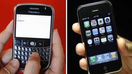 A survey found that in the Bay Area, the iPhone is king, but in New York, its the BlackBerry