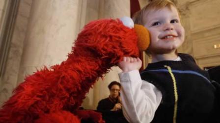 FILE - A photo of Sesame Street Muppet Elmo.