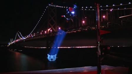 A coalition of Internet watchdogs replaced the bat signal with a cat signal, projected onto the Bay Bridge from Mozillas headquarters on Harrison Street.
