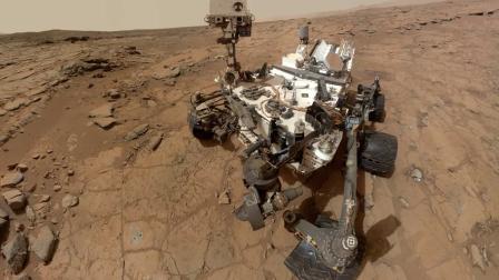 This photo released by NASA shows a self-portrait taken by the NASA rover Curiosity in Gale Crater on Mars.