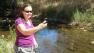 IBM computer scientist Christine Robson snaps a photo of debris she spotted in a tributary of Arroyo Creek near IBMs Almaden Research Center in San Jose.