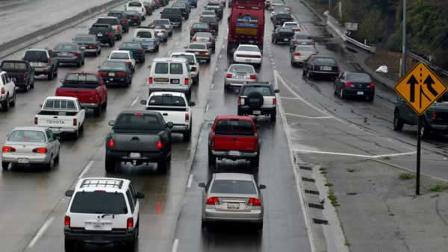 traffic, congested freeway