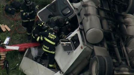 Traffic is recovering on an East Bay freeway following a big rig accident on Monday morning.