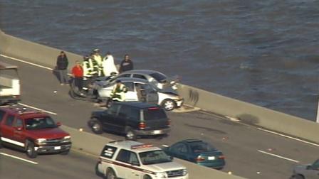 Crash on the Dumbarton Bridge