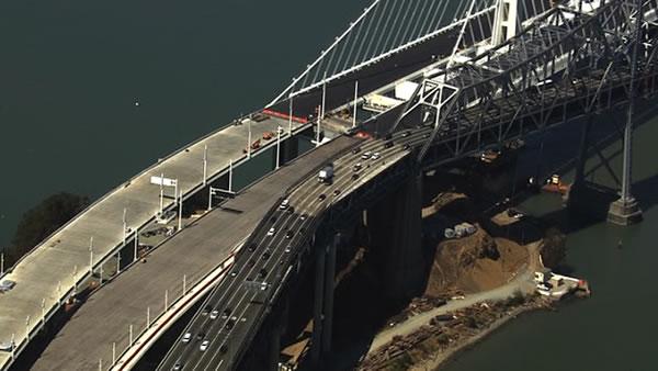 The CHP conducted rolling traffic breaks in both directions on the Bay Bridge to investigate a suspicious device.
