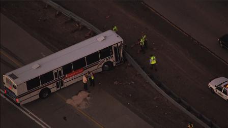 A crash involving a VTA 
bus and a truck has left multiple people injured and is blocking two lanes on 
southbound Interstate 680.