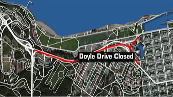 Doyle Drive closure