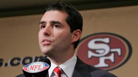 San Francisco 49ers owner Jed York during a news conference at 49ers football headquarters in Santa Clara, Calif., Tuesday, Oct. 21, 2008.