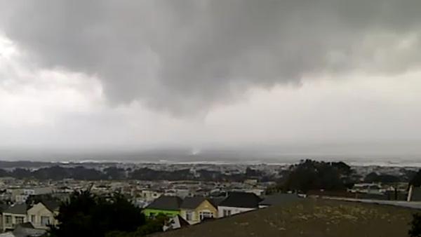 Water Spout at Ocean Beach