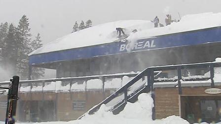 Feet of snow on Boreals lodge
