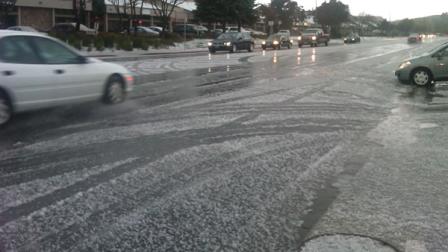 Snow/hail in Fairfield