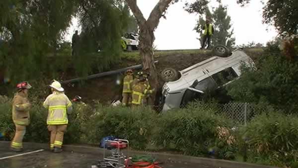 The rainy weather may have also contributed to a fatal crash on I-680 in Concord.