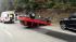 An overturned Jeep on Highway 17 just past the...
