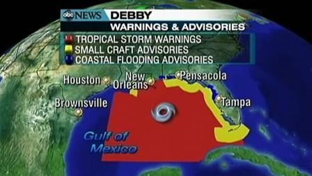 Tropical Storm Debby soaks Florida, Gulf