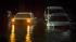 Vehicles are submerged during a storm surge near...