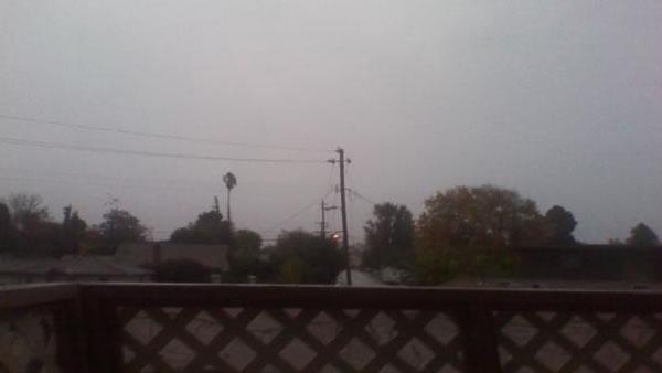 Rain and wind in San Jose