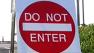 Do not enter sign