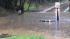 Flooded vehicle on Shepard canyon in Oakland