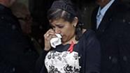 Mourners leave a funeral service for Antonia Calendaria, 9, a student at Towers Plaza Elementary school who was killed by Mondays tornado Thursday, May 23, 2013, in Oklahoma City, Oklahoma