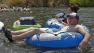 Tubers float down the Salt River on Saturday, June 29, 2013, in Phoenix.
