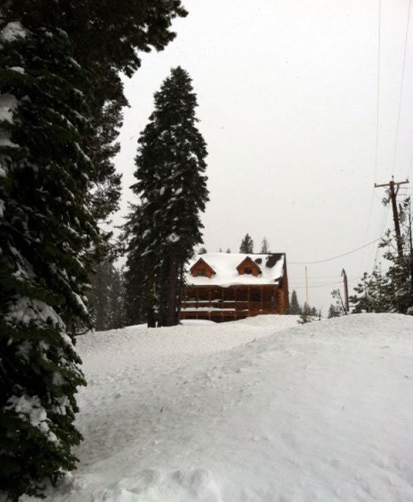 Snow seen at Serene Lakes near Donner Summit