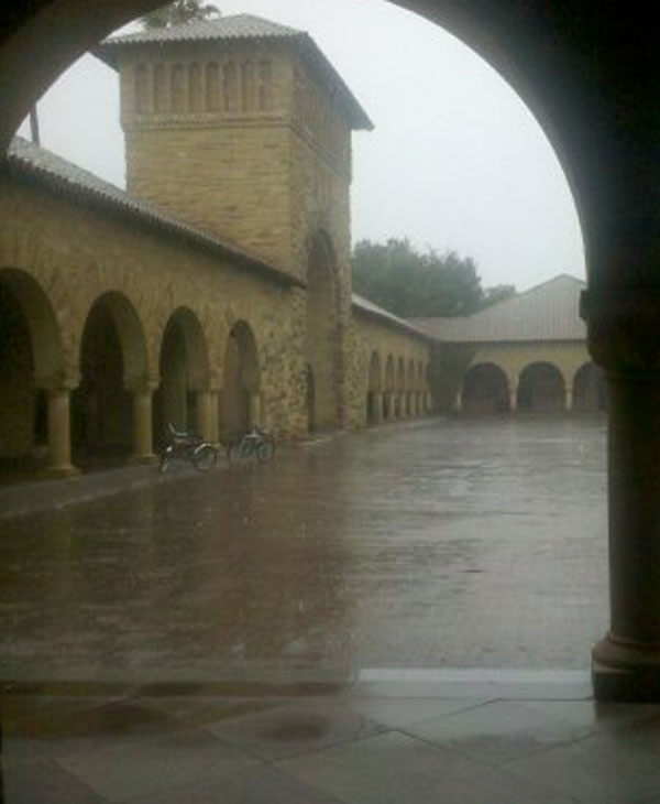 Storm spotted from Stanford University. (Photo...
