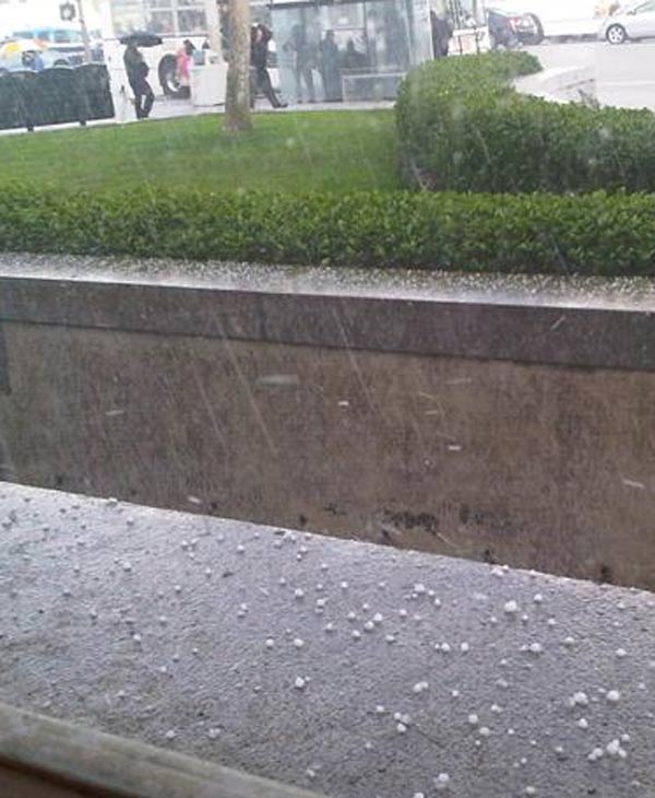 Hail spotted in San Francisco