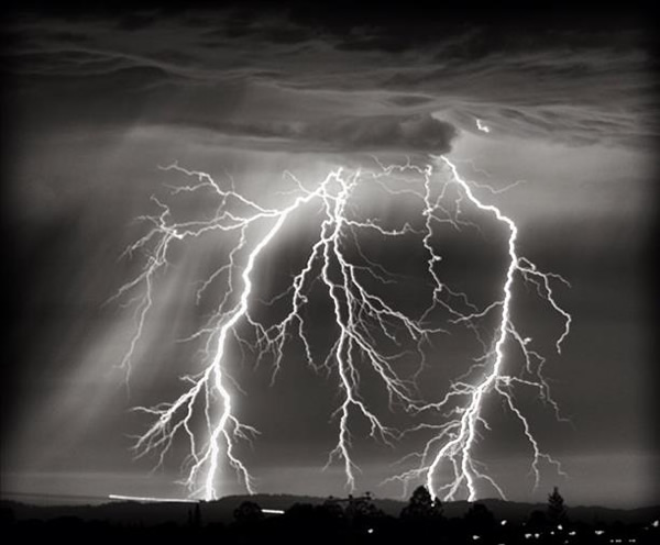 Lightning strike photo taken in Castro Valley....