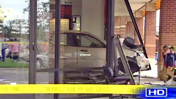 Authorities say the driver was leaving a Bed, Bath and Beyond in a shopping center on FM 518