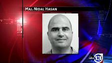 Army psychiatrist Maj. Nidal Malik Hasan is accused of killing 13 people at Ft. Hood
